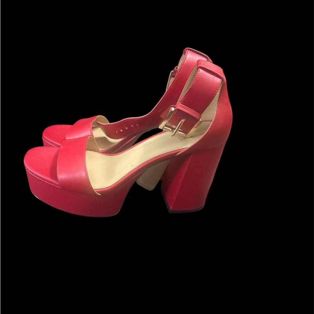 Michael Kors Collection Red Platform Sandals With… - image 4